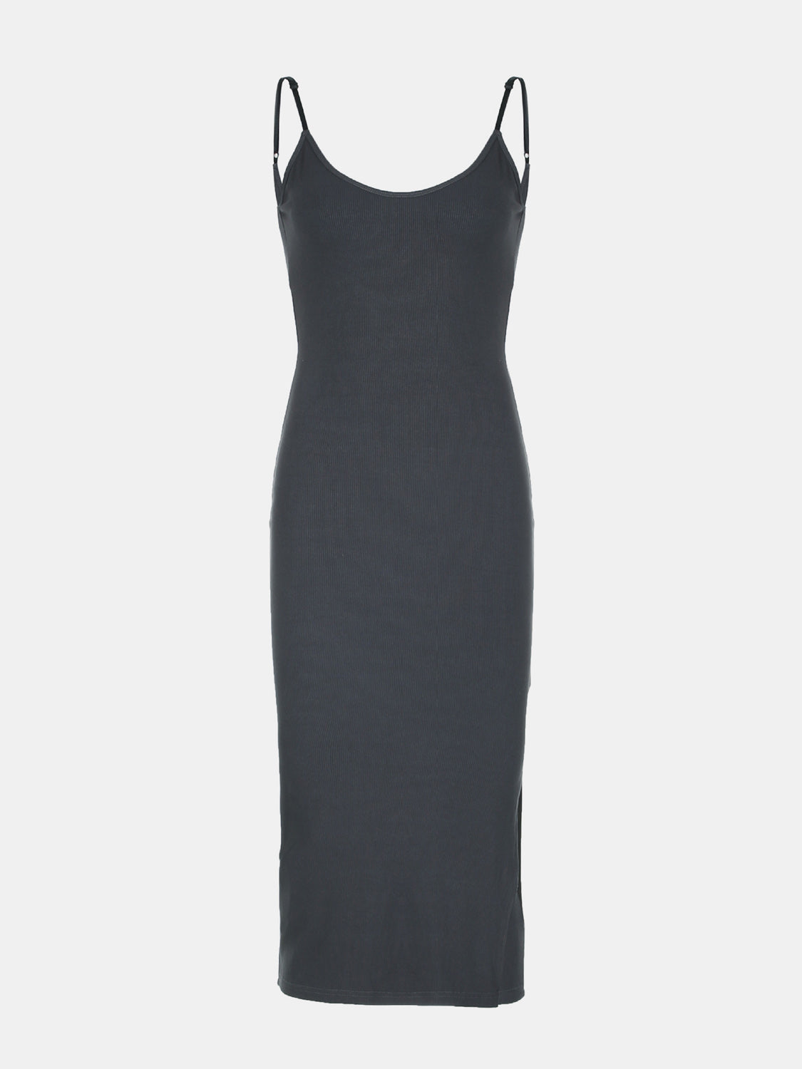 Slit Scoop Neck Cami Dress