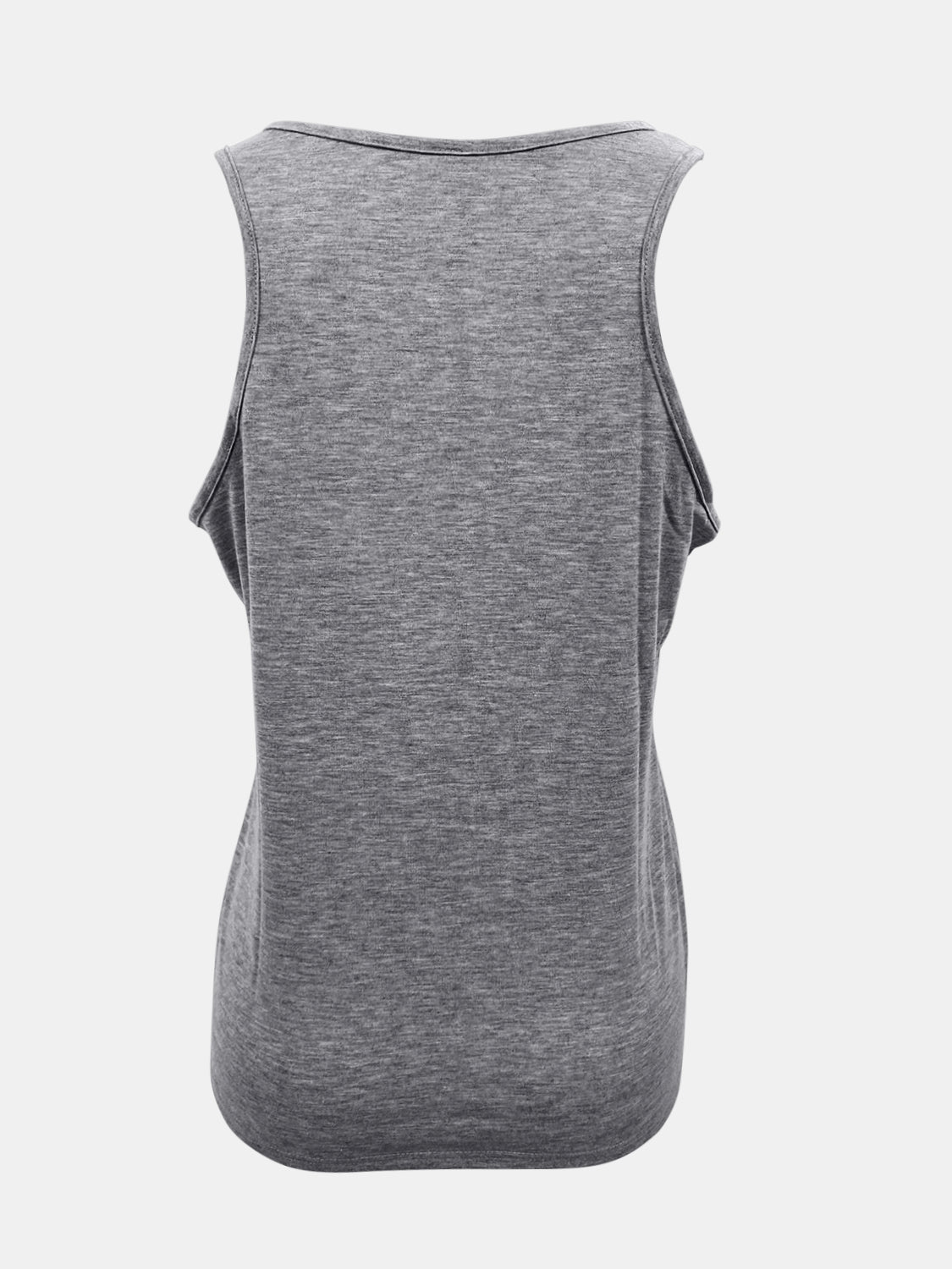 Full Size Quarter Snap Scoop Neck Tank