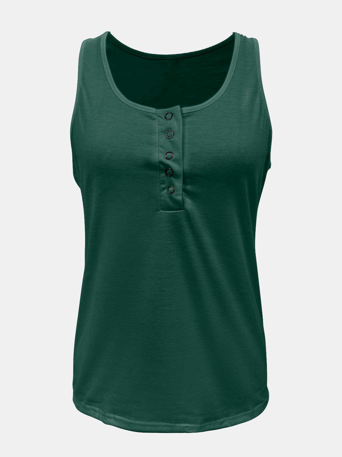 Full Size Quarter Snap Scoop Neck Tank