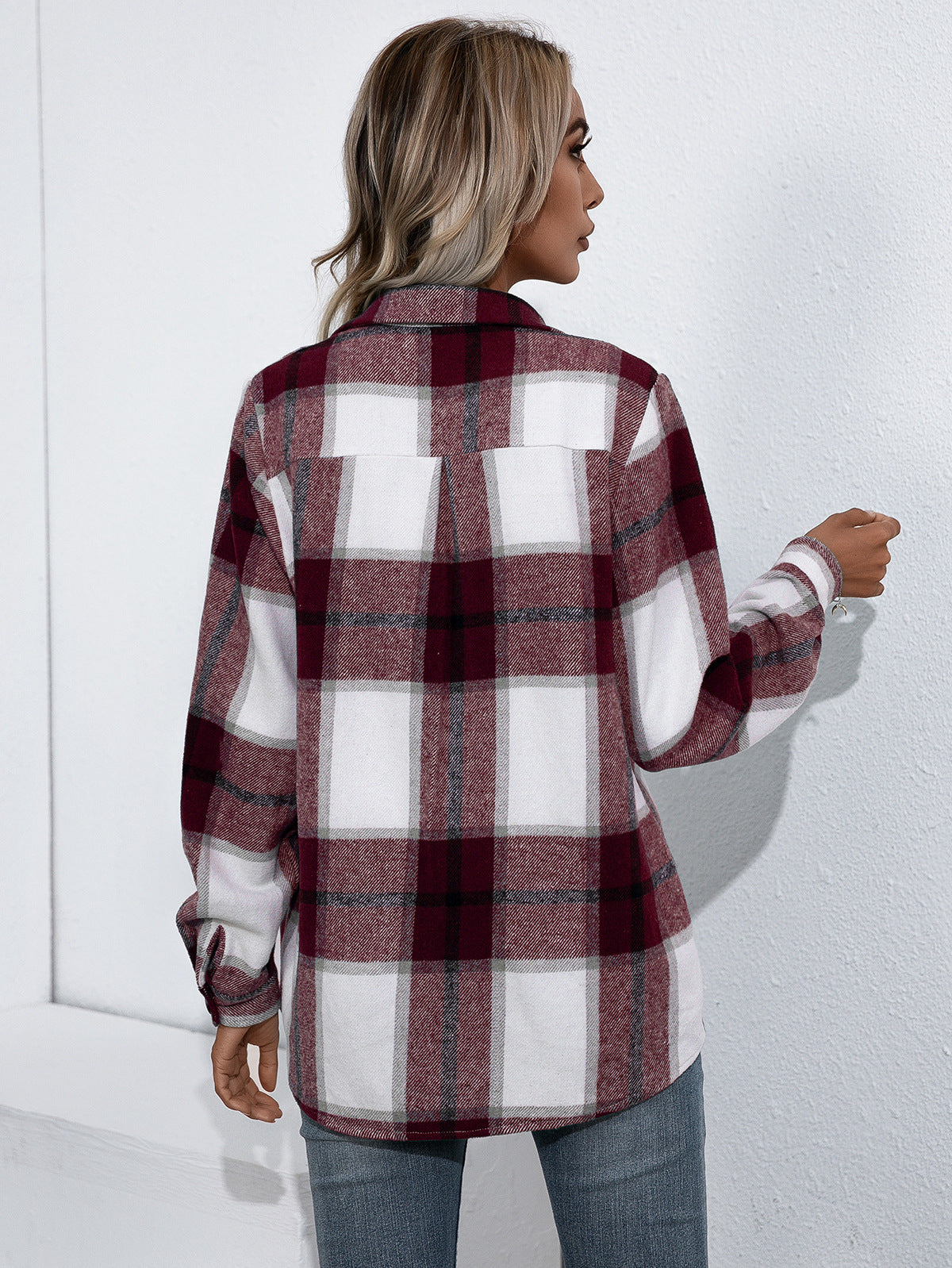 Ivy Lane Plaid Button Up Flannel Shirt