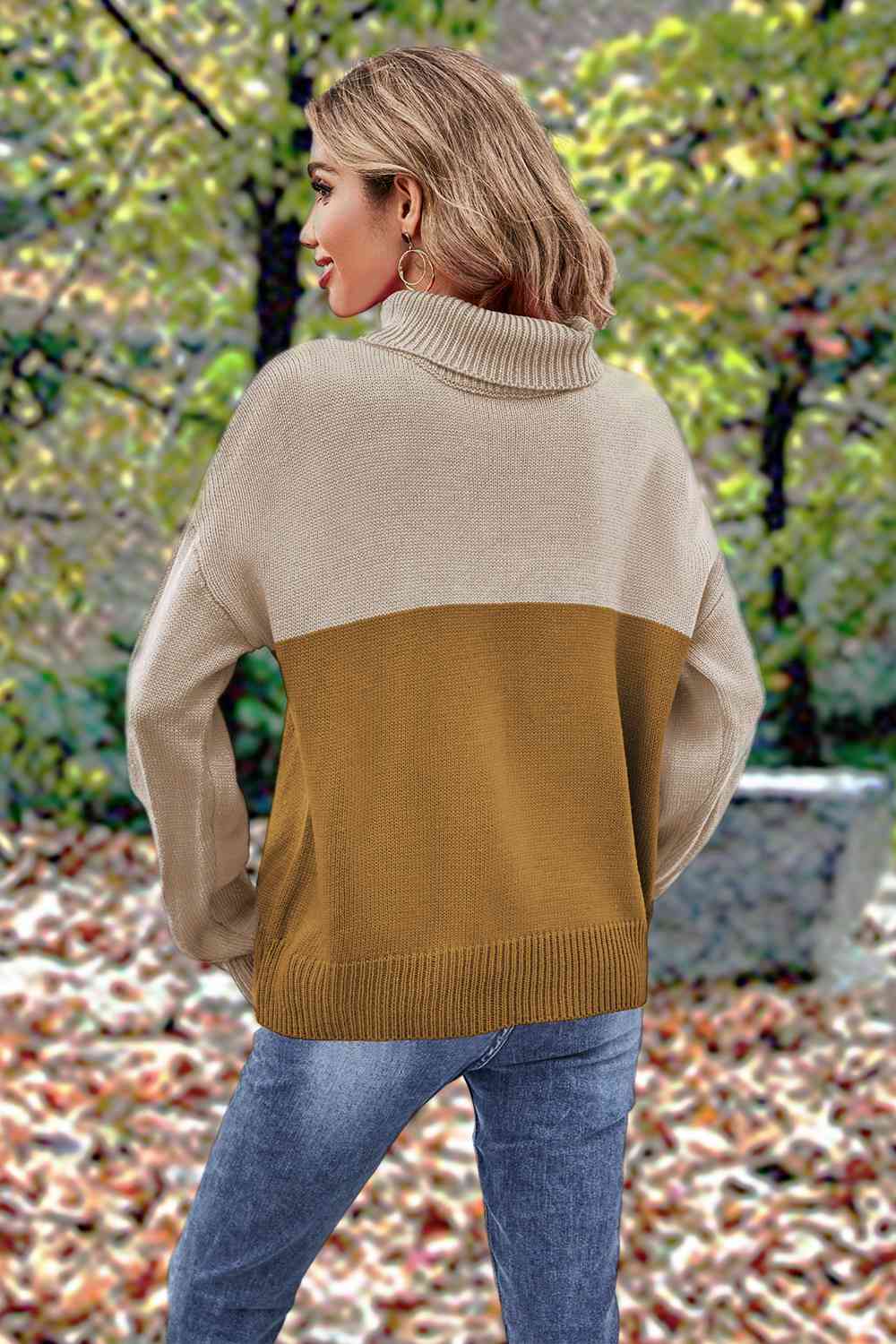 Turtleneck Long Sleeve Sweater