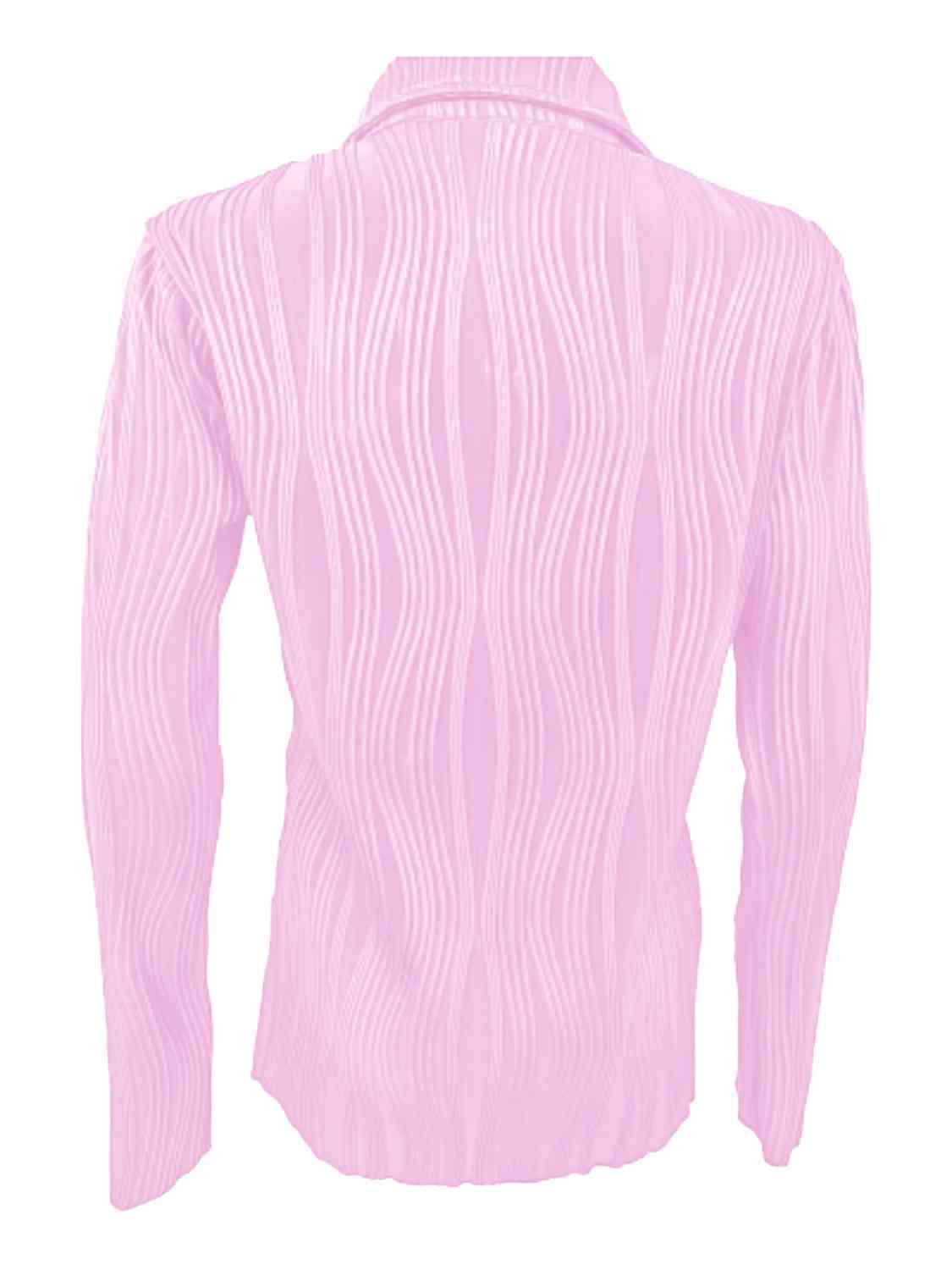 Collared Neck Long Sleeve Shirt