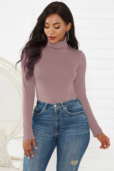 Turtleneck Long Sleeve Bodysuit