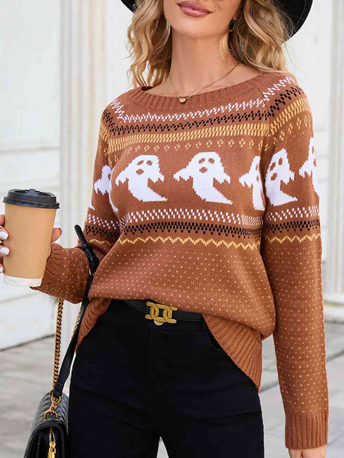 Ghost Round Neck Sweater