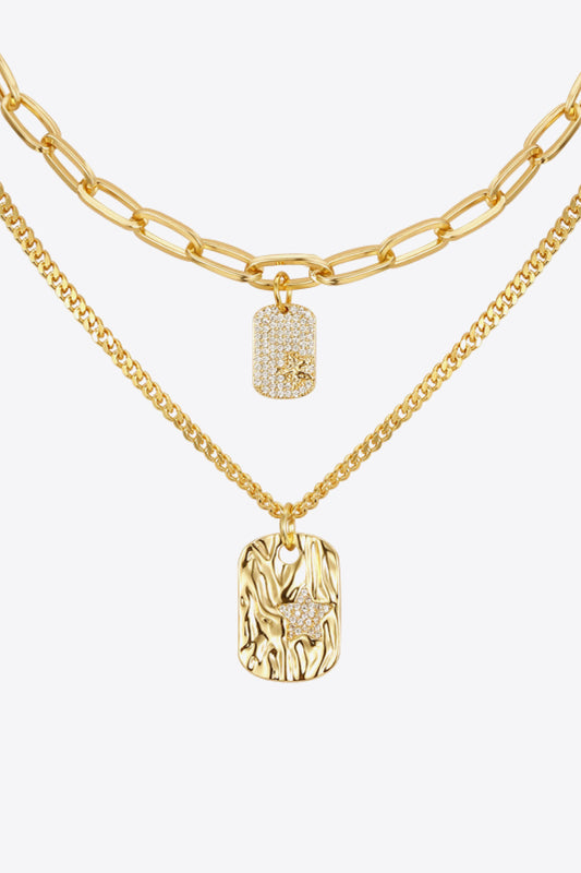 Never Out Of Reach 18K Gold-Plated Pendant Necklace