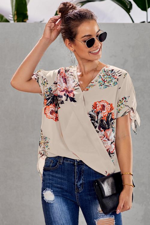 Floral Twist Top