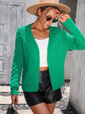 Open Front Long Sleeve Cardigan