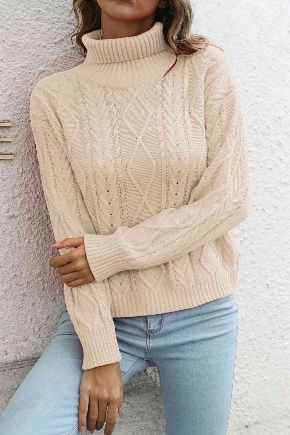 Turtleneck Long Sleeve Sweater